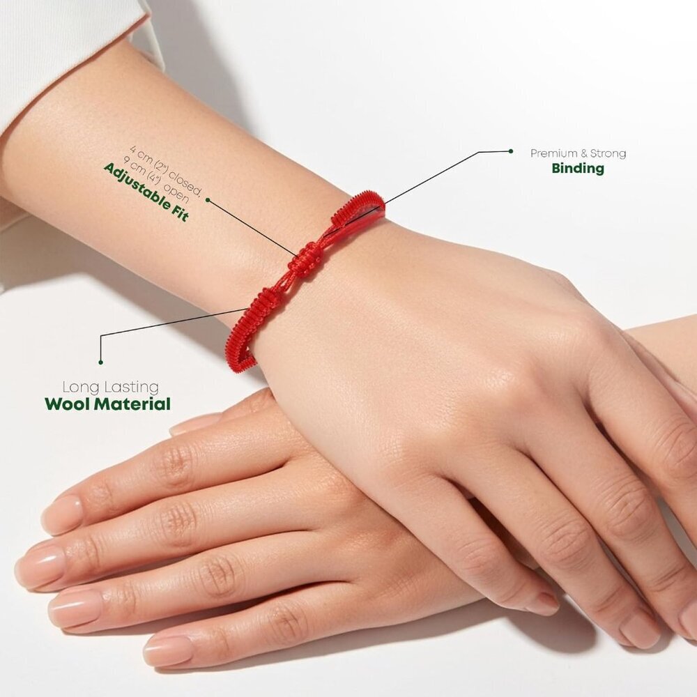 Evil Eye Bracelet Red String Adjustable Waterproo… - image 3